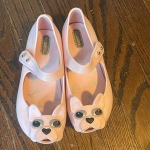 Mini Melissa Pink Dog Mary Janes